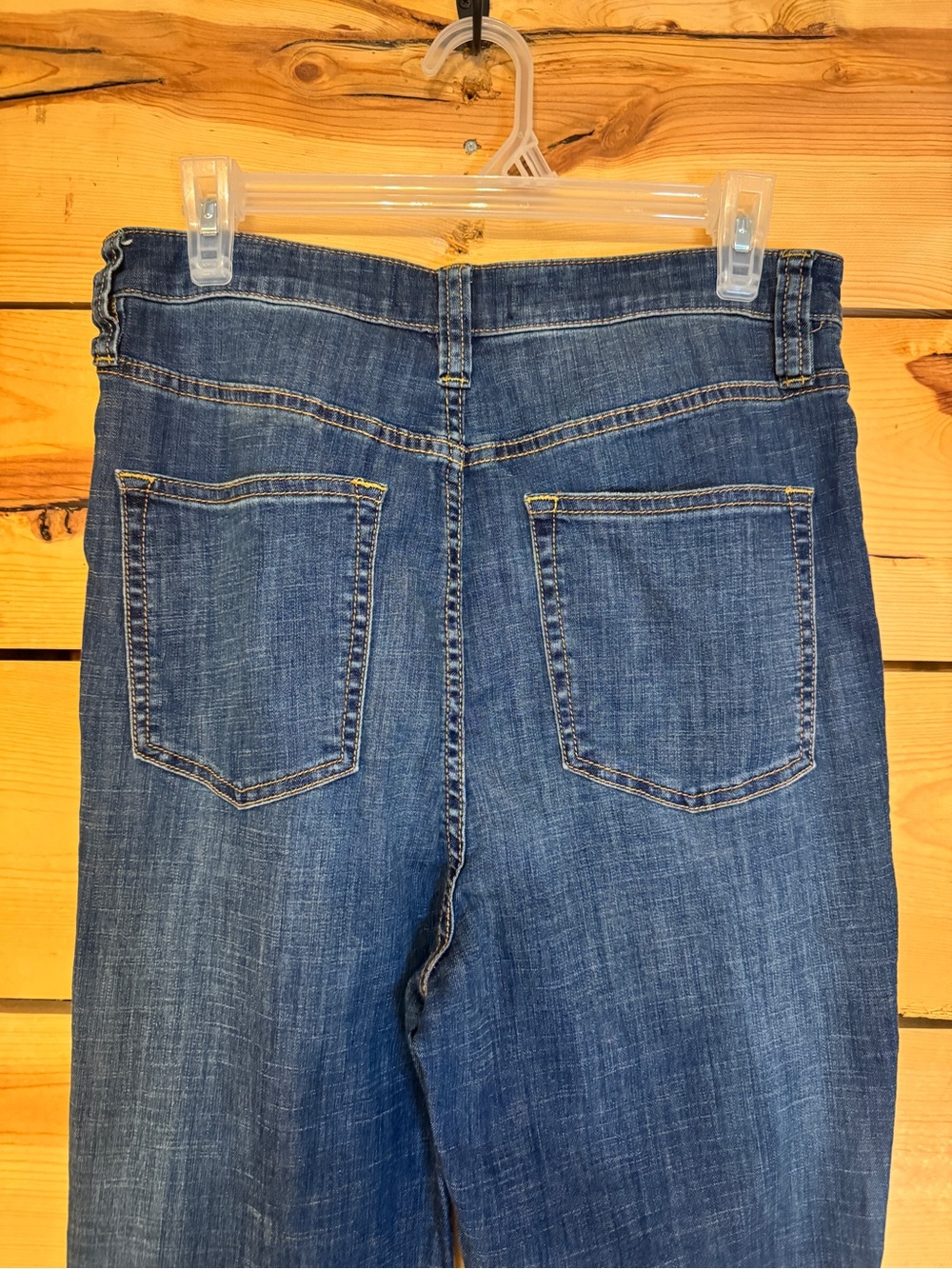 Free People Just Float On Button Fly Extreme Flare Jeans Size 31 Bell Bottom - Picture 6 of 12